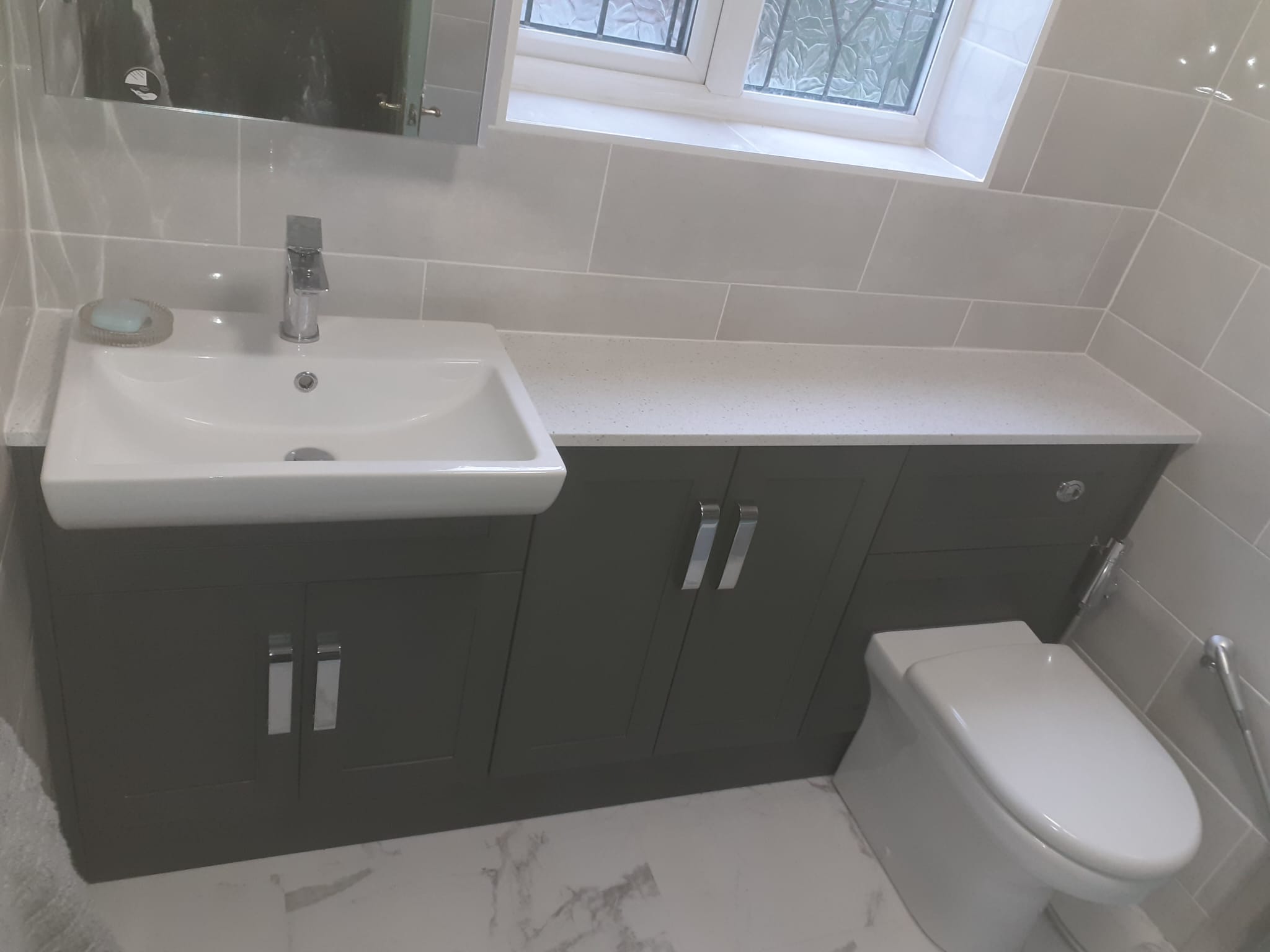 Bathroom renovation project